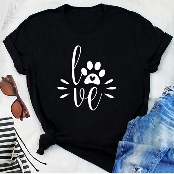 Other - Love Paw Doggie Heart T Shirt